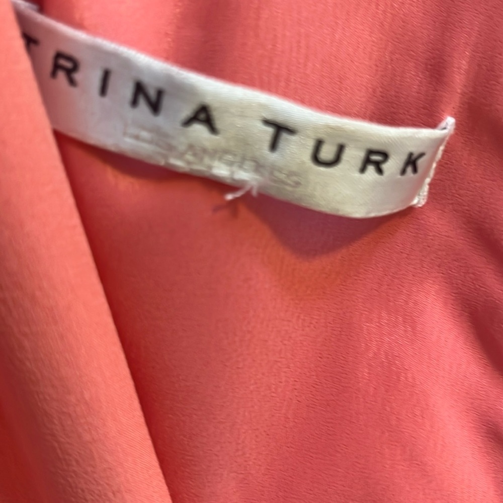 Trina Turk. Dry cleaned. Pretty, flattering, worn once, mother of the groom.